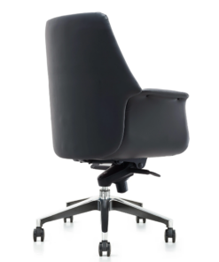E810B- Medium Back Leather Chair PU 7