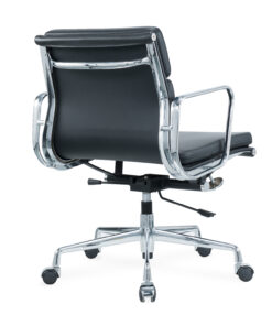 2721B- Medium Back Chair Black PU 5