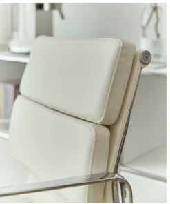 2721B-Medium Back Chair Beige PU 24