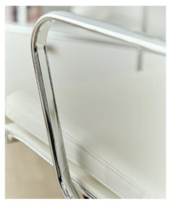 2721B-Medium Back Chair Beige PU 25